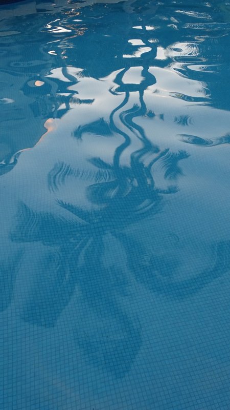Azul Fives Pool Reflection