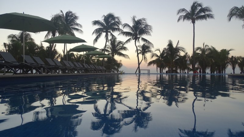 Azul Fives Lower Pool at Sunrise