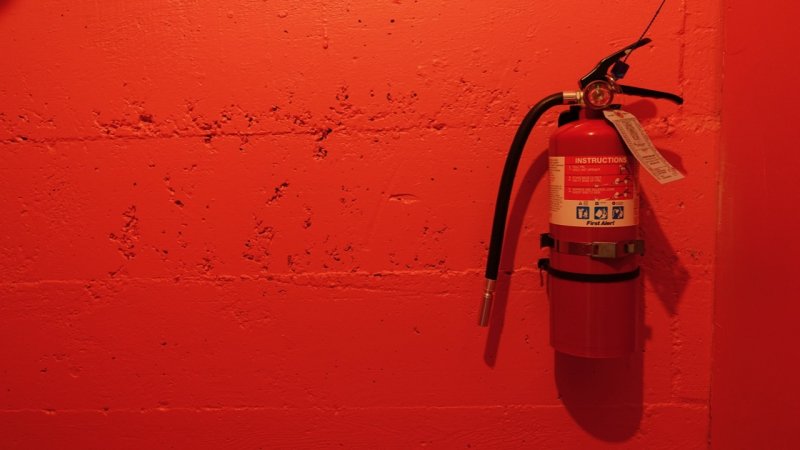 Color Factory Red Room Fire Extinguisher