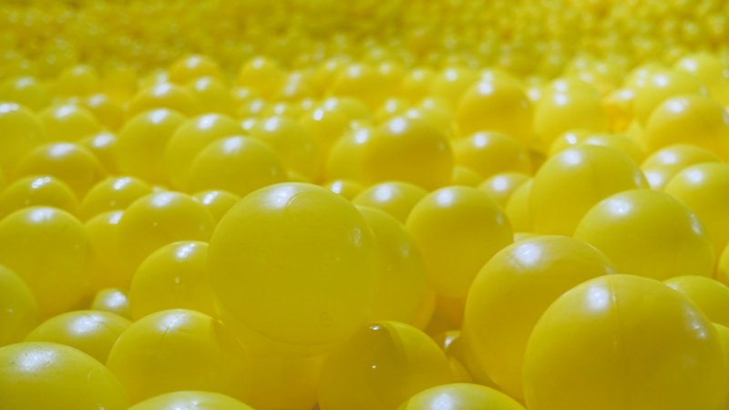 Color Factory Yellow Ball Room