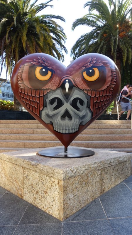 Union Square Owl Skull Heart