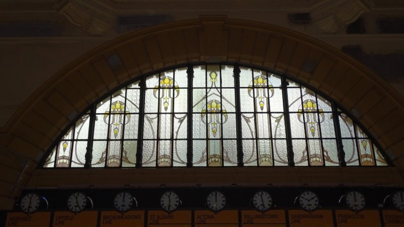 Flinders Street Railway Station Windows