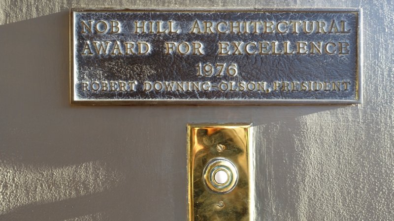 Windsor Hotel Nob Hill Architectural Award for Excellence 1976