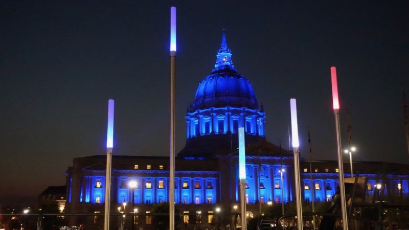 City Hall Blue Wave