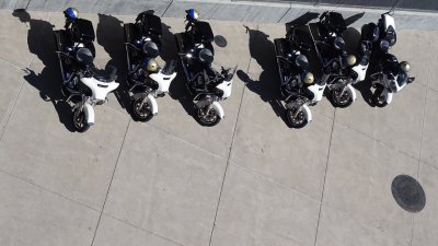 Levis Stadium Police Motorcycles