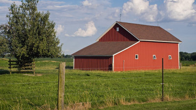 Red Metal Barn