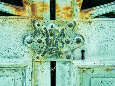 Boldenweck Mausoleum Door Initials