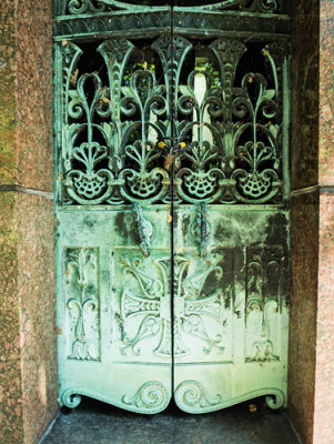 C M LKE Mausoleum Door