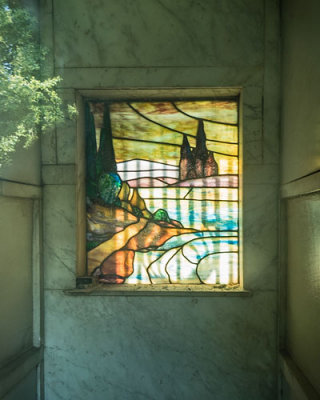 Dickason Walls Mausoleum Stained Glass