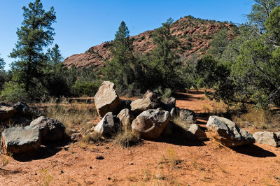 Red Mountain w Rocks Foreground