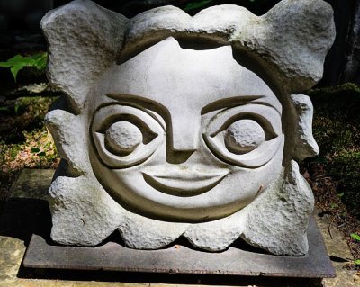 Smiling Stone Sculpture