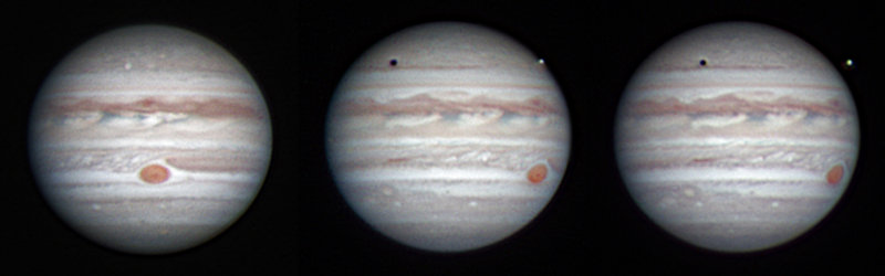 Great Red Spot and Europa Transit