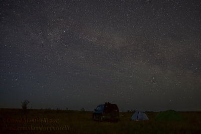 Our campsite by night, Kazakh Steppe west of Inderbor (Atyrau Oblast)