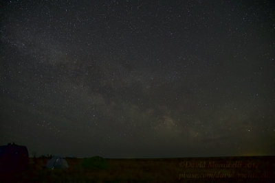 Our campsite by night, Kazakh Steppe west of Inderbor (Atyrau Oblast)