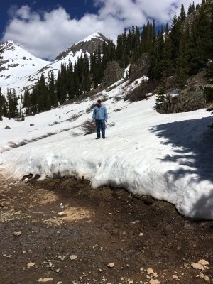 Top of mountain near Ouray