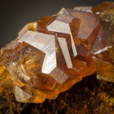 Grossular crystals to 13 mm showing cube and dodecahedral faces. Vesper Peak, Washington, USA