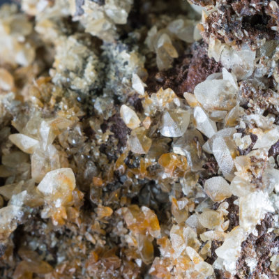 Anglesite crystals to 3 mm, Parys Mountain Copper Mine, Anglesey, Wales