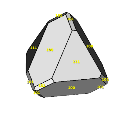 Boulby boracite crystal model 