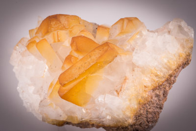 Celestine crystals to 3 cm in 10 cm group. Yate, Chipping Sodbury District, South Gloucestershire, England, UK.