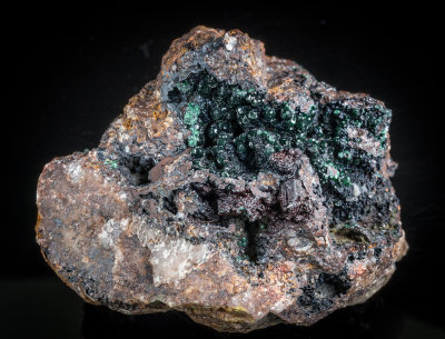 Chalcosiderite, 80 x 60 x 55 mm, Wheal Phoenix Mine, Linkinhorne, Cornwall, UK. From Mike Merry 2018.