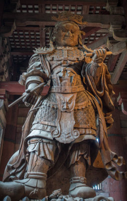 Komokuten, Lord of Limitless Vision, standing on the demon of ignorance, Tōdai-ji, Nara