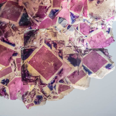Zoned fluorite from the Polish Prodigy Pocket, Okorusu Mine, Namibia, 162 x 133 x 25 mm