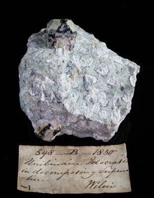 Russian vesuvianite purchased by Isaac Walker (1794-1853) in 1830 from an unidentified individual whose name began with B