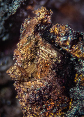 Copper, skeletal crystal, New Cliffe Hill Quarry, Stanton under Bardon, Hinckley and Bosworth, Leicestershire