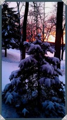 Sunset after a Snow Storm