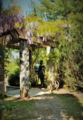 Beautiful Arbor Shading the Painter