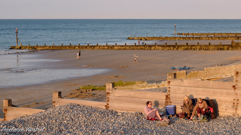 Picnic on the beach, Sheringham, September 2018.jpg