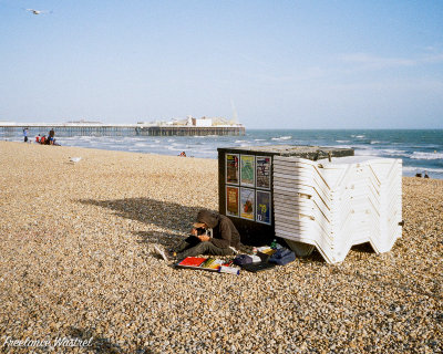 Artist on the beach, Brighton.jpg