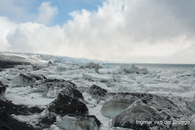 Shoreline with ice