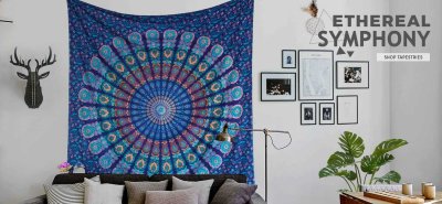Mandala Wall Tapestry by Jaipur Art Factory