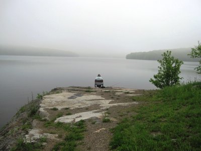 Don't care wheter I catch a fish or not.  It's a lovely view.