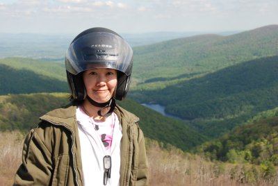Lake in background