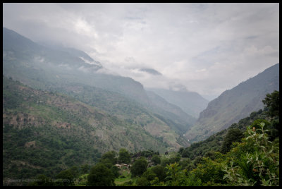 Looking west towards Kholsi as we head east to Simikot