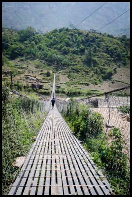 One of many suspension bridges to come