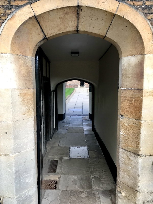 Entering Cloister Court Queens College