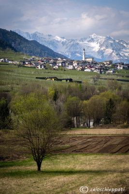 Sernio in Valtellina e le alpi Orobie