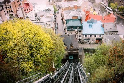 Down The Old Quebec Funicular 