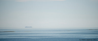 Distant ship