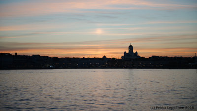 Helsin skyline at dawn
