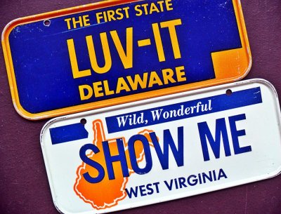 Miniature License Plates - '78-'90