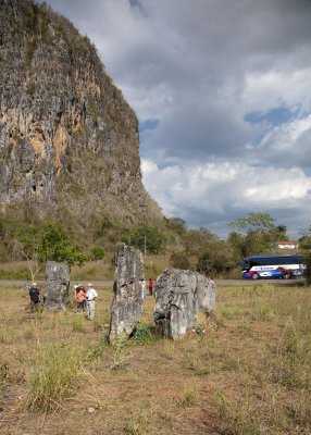 2N9A7834 Vinales Stonehenge at Dos Hermanas Valley note horse-drawn cart.jpg