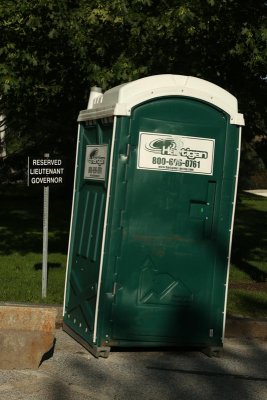 The Lieutenant Governor of Vermont has his own Porta Potty