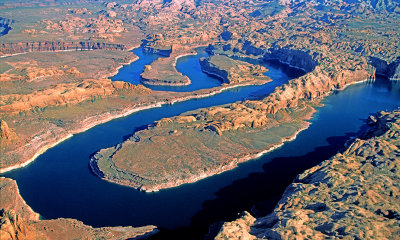 San Juan River as it enters Lake Powell, AZ