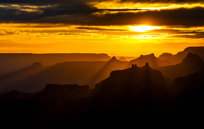 Sunset at Desert View, Grand Canyon National Park, AZ