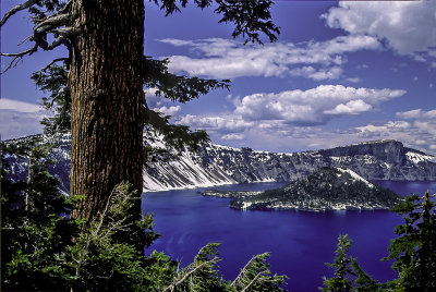 Wizard Island and Llao Rock,  Crater Lake National Park, OR