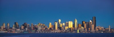 Seattle Skyline at Evening